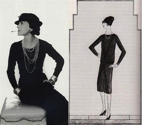 coco chanel little black dress with feathers|the little black dress 1926.